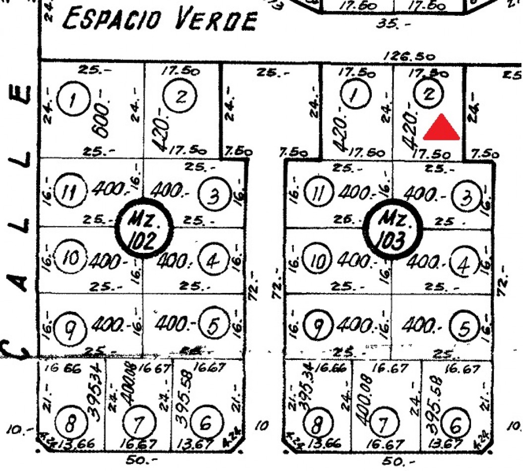 Lote de 420 M2 en Las Lomas