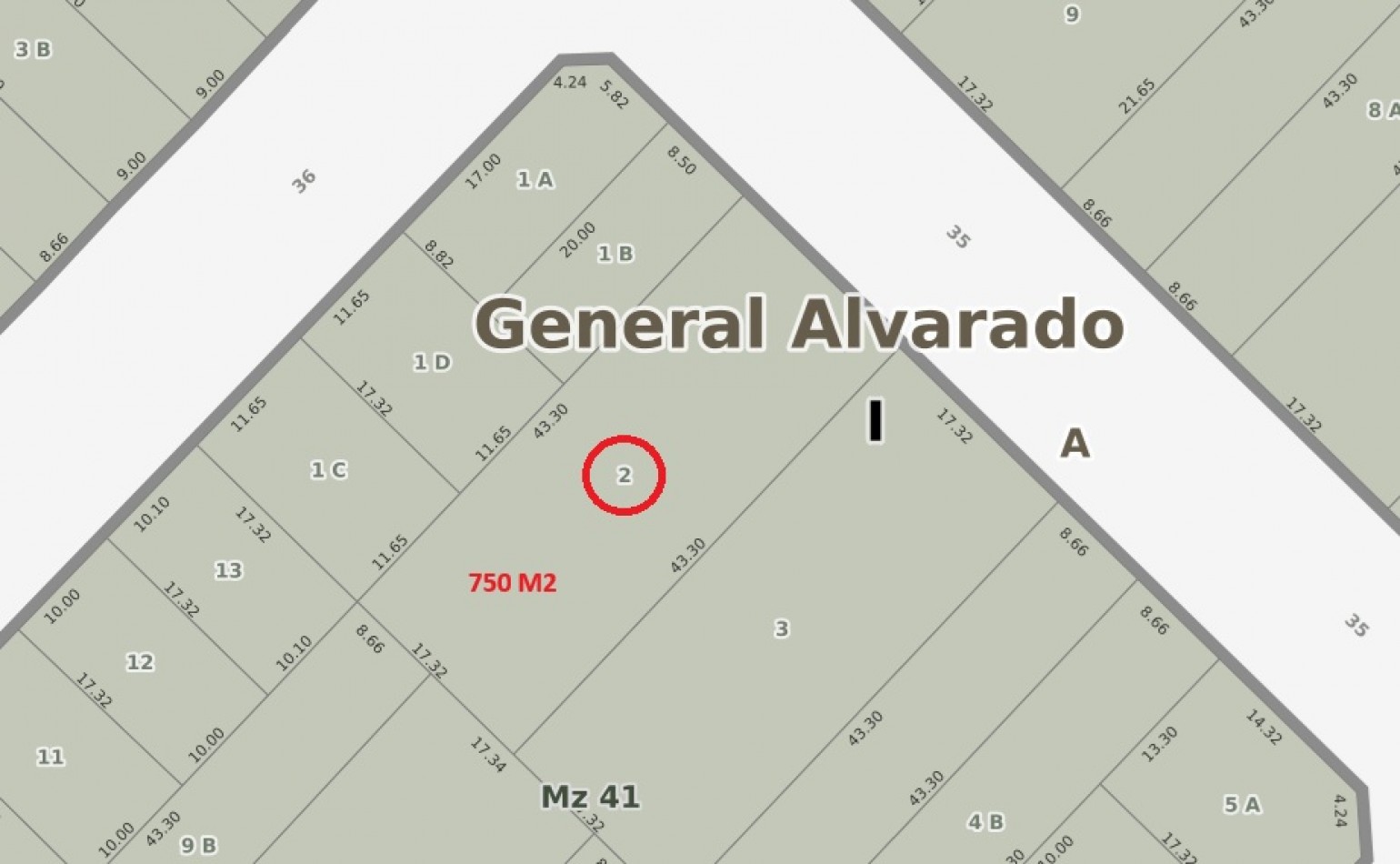 Lote 750 M2 en 35 E/ 34 y 36